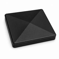 Showood Lid for Garden Fence Made of Black Plastic