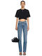 Women's Crop T-shirt Black and White