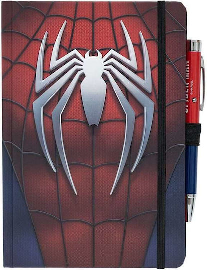 Grupo Erik Spider-man Σημειωματάριο A5 με Στυλοθήκη Μπλε