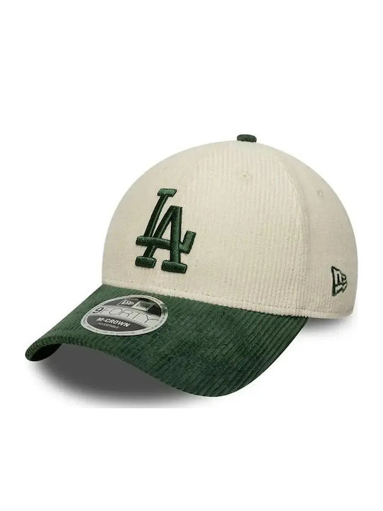 New Era La Dodgers MLB Cord 9forty M-crown Verstellbare Kappen Unisex Baumwolle Creme Grün 60915968