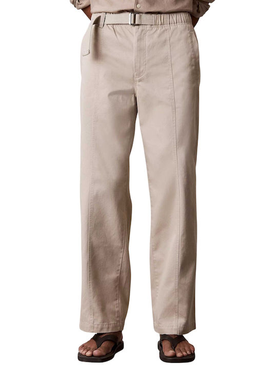 Παντελόνι σε Baggy Γραμμή Beige