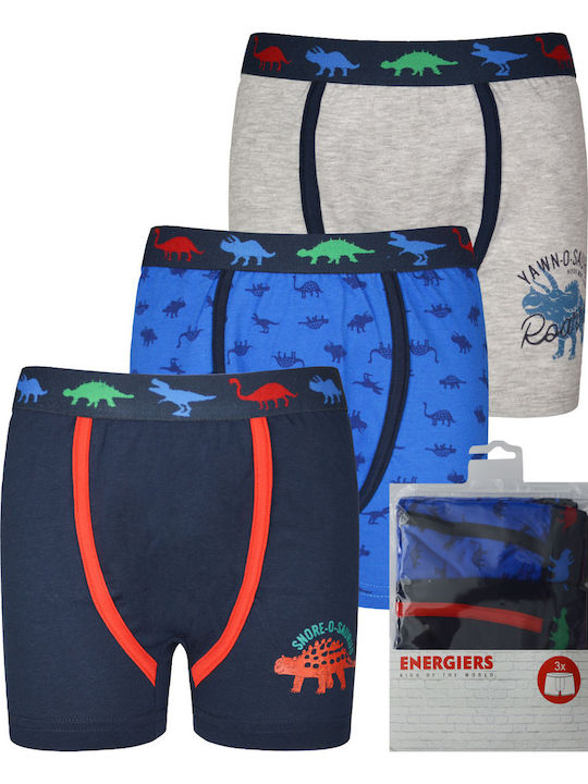 Energiers Set Kids Boxers 3 Pieces Blue