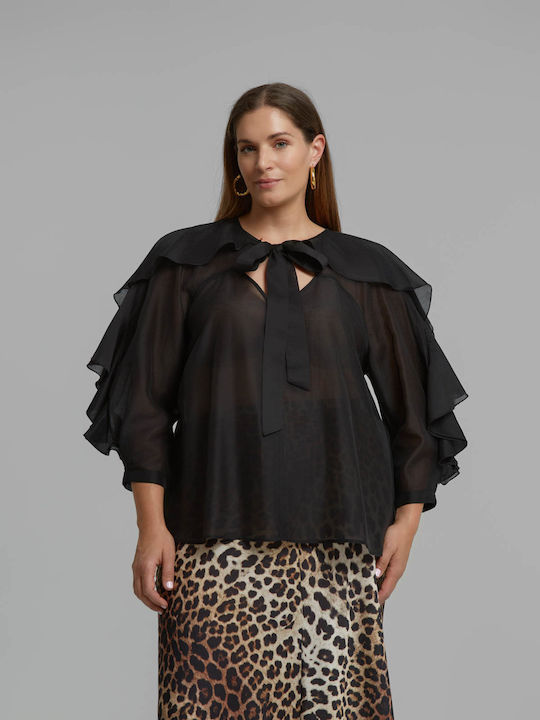 Mat Fashion Bluza Damă Neagră
