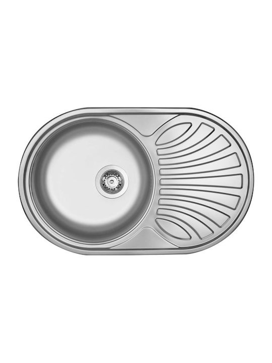 Deante Chiuvetă Drop-In Inox L77xL48cm Gri