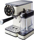 Primo PREM-40577 Automatic Espresso Machine 1350W 20bar Pressure for Cappuccino Silver 400577
