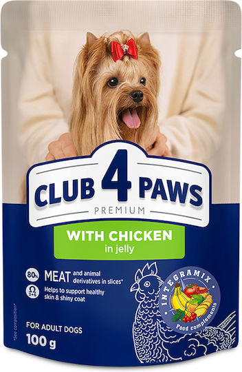 Club 4 Paws Wet Dog Food with Chicken 100gr