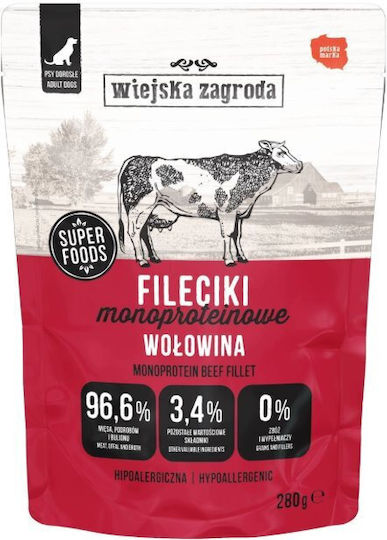 Wiejska Zagroda Υγρή Τροφή Σκύλων με Βοδινό 280gr