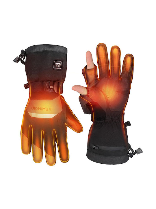 Männer Ski- und Snowboardhandschuhe Schwarz