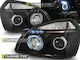 Car Bulbs Angel Eyes Front Black Hyundai Tucson 2004-2010 Lphu02
