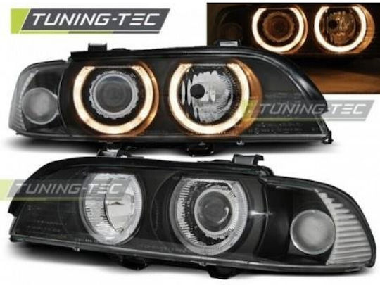 Car Bulbs Angel Eyes Front Black Bmw E39 95-00 Lpbma9