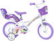 Dino Bikes Unicorn Academy 12" Bicicletă Copii BMX Multicoloră