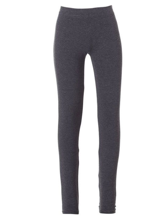 Kids Long Leggings Dark Melange