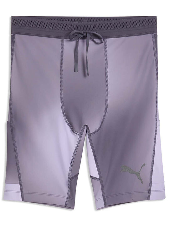 PUMA Ανδρικό Αθλητικό Κολάν Compression Κοντό Μωβ PUMA Ανδρικό Αθλητικό Κολάν Compression Κοντό Μωβ