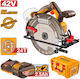 Ingco CSLI4218512E Δισκοπρίονο 42V 2x2.5Ah