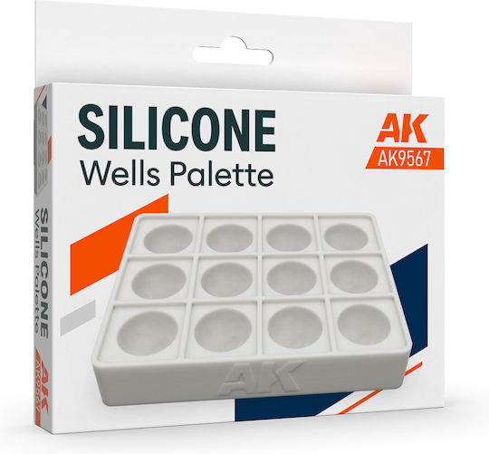 Ak Silicone Wells Palette Silicone Palette 12 Mixing Wells