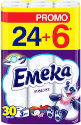 Emeka Тоалетна Хартия 30 Рола 3 Крила