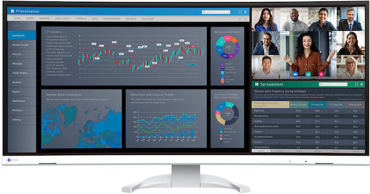 Eizo FlexScan EV3851X Ultrawide IPS Monitor 37.5" QHD 3840x1600 Λευκό