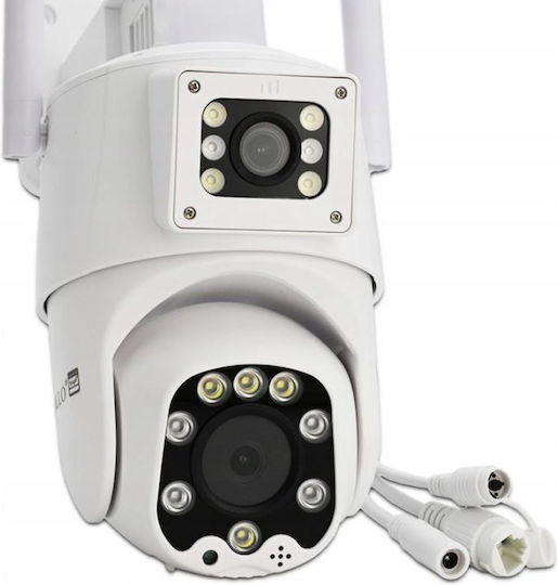 Orllo TZ8 Двойна IP Двойна Камера за Видеонаблюдение Wi-Fi/4G Full HD+ 4MP Водоустойчива с Двупосочна Комуникация и Обектив 3.6mm