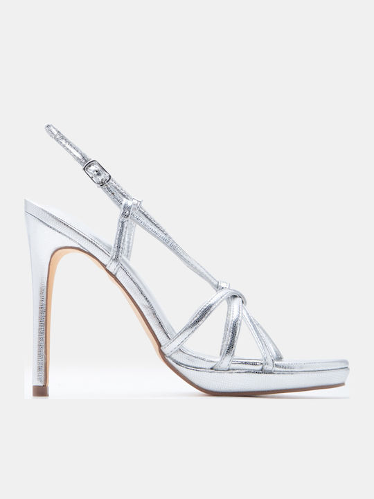 Luigi Silver Sandals