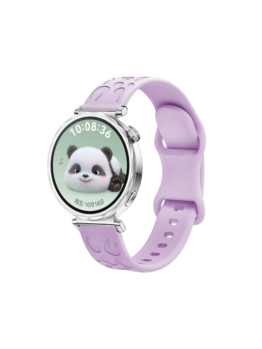 Silicone Strap Concave Garmin Vivoactive 4S Vivomove 3S Purple