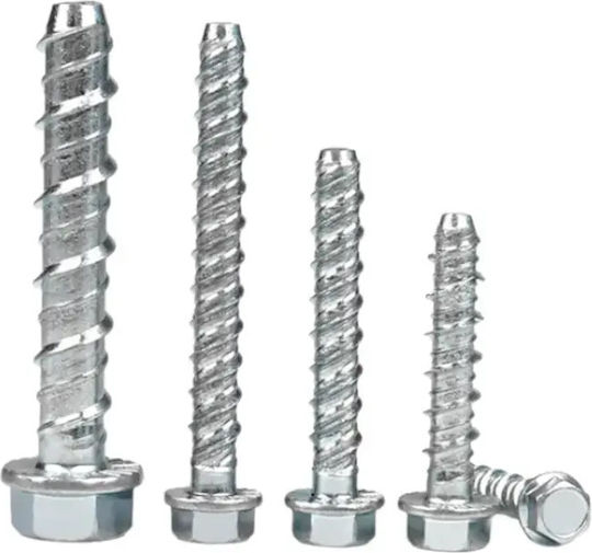 Cement Bolt Hexagon Galvanized with Diameter M7.5 and Length 80mm MPET-75-080