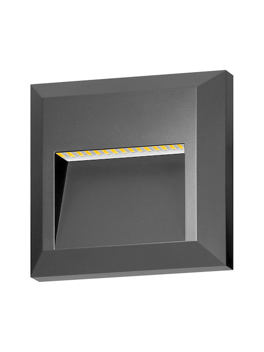 Adviti Wall-Mounted Outdoor LED Lighting IP65 1W With Natural White Light
