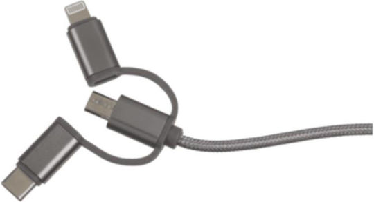 Out of the Blue USB към Lightning / Type-C / micro USB Кабел Розов 48045000004