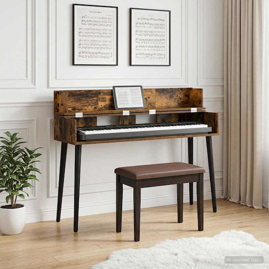 vidaXL Studio Möbel Rauchholz Eiche Schreibtisch 110 X 40 X 19,5 cm