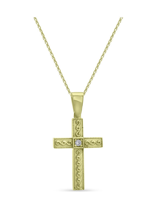Ortaxidis Gold Cross 14K with Chain