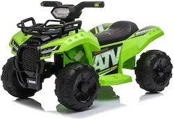 Motocicletă Cu 4 Roți Electrică 6 Volți Verde Pentru 7+ Ani