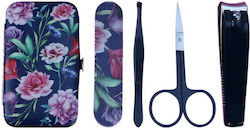 Koopman Maniküre-/Pediküre-Set Floral 4 Teile Hülle