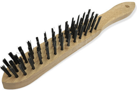 Wire Brush 4 Rows Steel Bristle Straight Tb