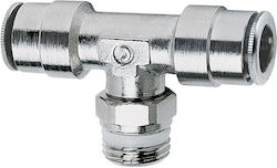 Rotary Pipe Tee Connector 1/4" Ø12