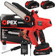 Verk Group Battery Chainsaw 2x1.5Ah 21V with 20.32cm Blade