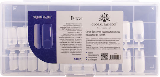 Global Fashion False Nail Tips 504 Pieces 33790