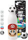 Koupakoupa Super Mario Flat Stainless Steel Kids Water Bottle Super Mario Non Spill Multicolour 550ml