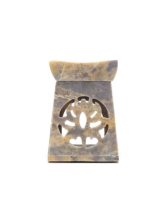 Aromatic Essential Oil Burner Natural Soapstone Lotus Lotus Design