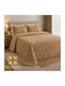 Mia Home Σετ Κουβερλί Υπέρδιπλο Καφέ 220x240cm 3τμχ