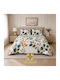 Mia Home Set Coverlets Double White-Mint 220x240cm 3 Pieces