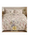 Mia Home Σετ Κουβερλί Υπέρδιπλο Ροζ 220x240cm 3τμχ