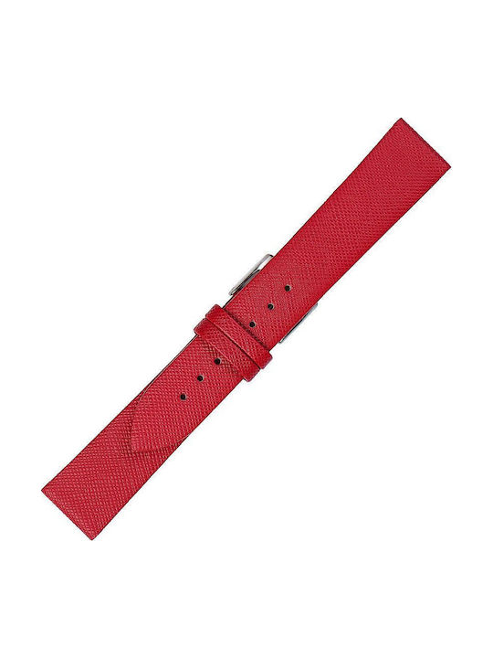 KOSTELO Leather Red Watch Strap 16mm