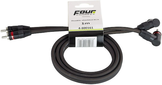 Four Connect Cablu RCA de sex masculin - RCA de sex masculin 1m 4-800161