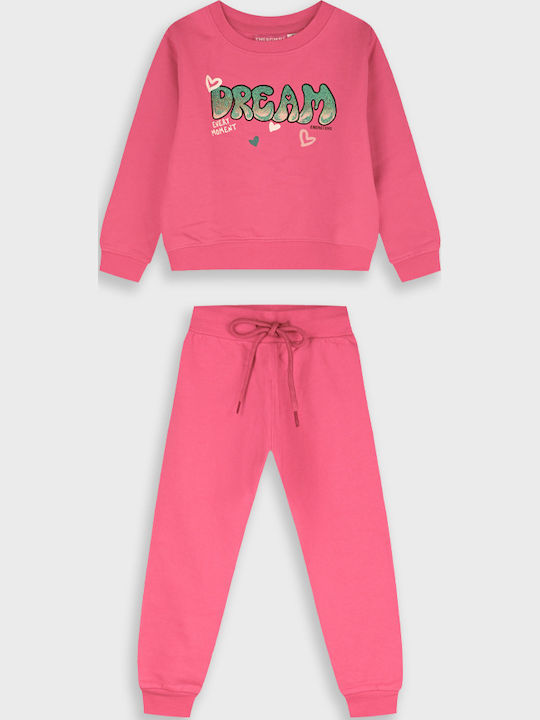 Kids Sweatpants Set Sweet Coral