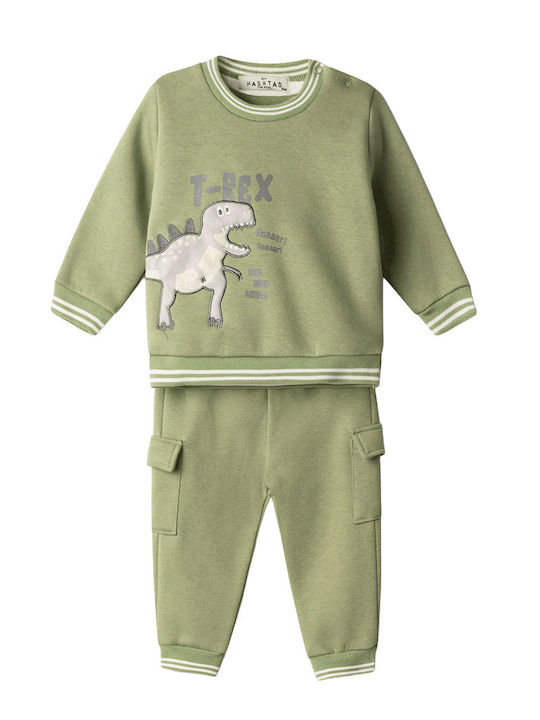 Hashtag Kids Tracksuits Olive Green 2 Pieces