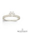 Velegrakis Inel Din Aur Alb 14K Cu Zircon