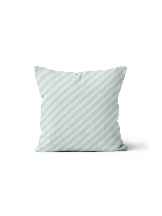 Beauty Home Față De Pernă Decorativă Diagonală Din 100% Bumbac Verde Veraman 45x45cm