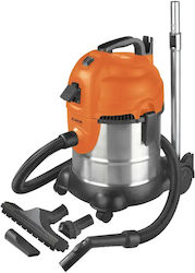 Eurom Aspirator Umed-Uscat 1400W cu Recipient Inoxidabil 20lt Portocaliu Eurom Aspirator Umed-Uscat 1400W cu Recipient Inoxidabil 20lt Portocaliu