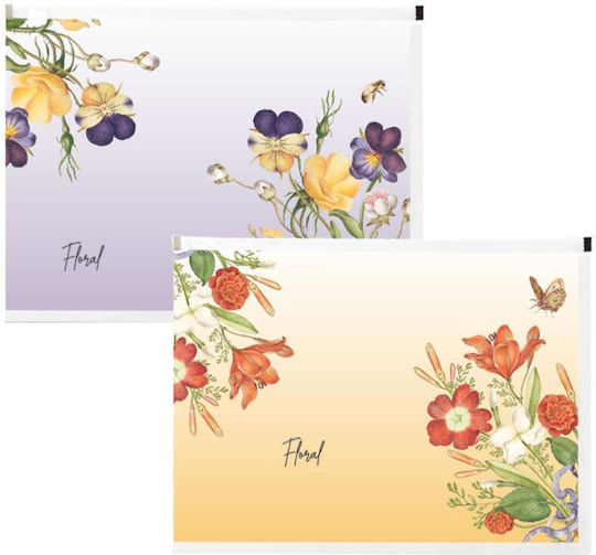 Spree Φάκελος P.p Φερμουάρ A4 3mm Floral