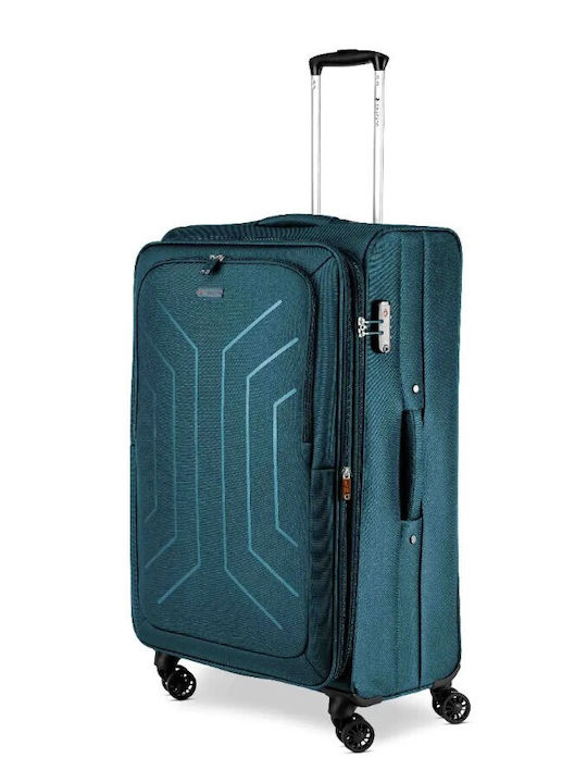Ciak Roncato Large Travel Suitcase Light Blue Height 78cm