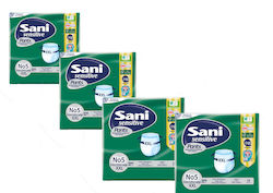 Sani Еластични гащи за инконтиненция Sani Sensitive Pants XXL No5 56 бр. Пелени Бельо за инконтиненция XXLarge 56 бр Sani Еластични гащи за инконтиненция Sani Sensitive Pants XXL No5 56 бр. Пелени Бельо за инконтиненция XXLarge 56 бр